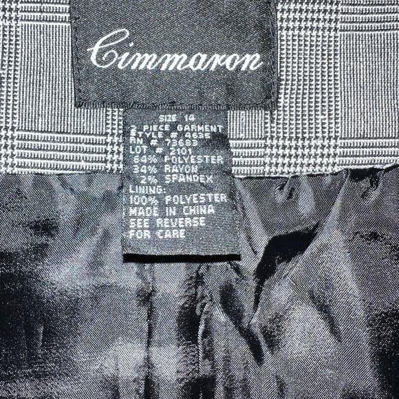 Pencil Skirt Grey Silver Back Split Zip Closure Women’s Size 14 - Picture 6 of 7